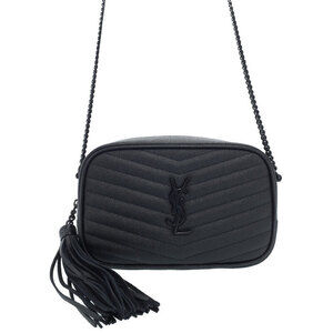 Saint Laurent Lou camera Chain bag grained matelasse calf leather